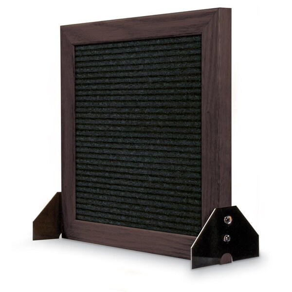 Indoor Enclosed Combo Board, 48"x36", Bronze Frame/Black Porc & Black